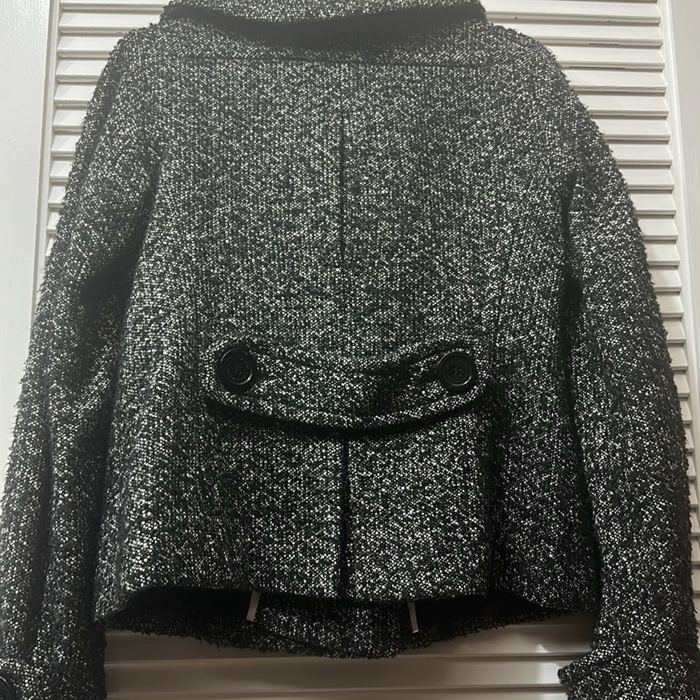 Marc New York Andrew Marc Tweed Short Wool Peacoat Jacket